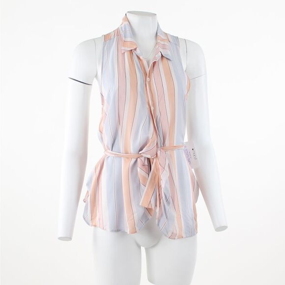 Free People Striped Blouse - Picture 1 of 5